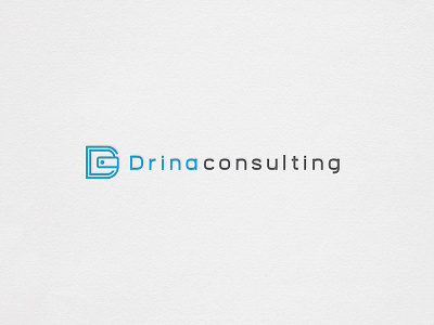 Drina Consulting brand company consulting finance identity logo logotype simple symbol