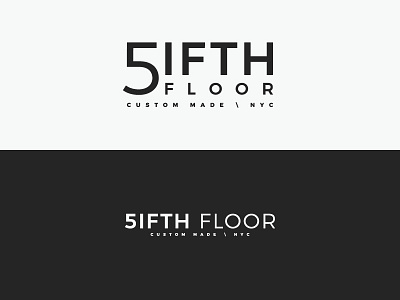 5ifth Floor 5 badge floor identity logo number symbol type typography