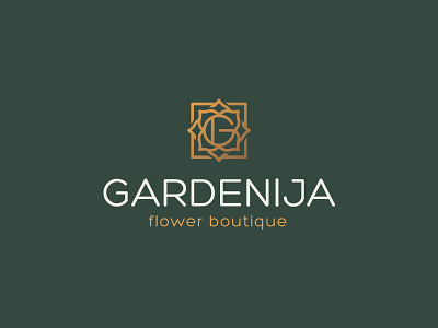 Gardenija flower boutique g letter monogram
