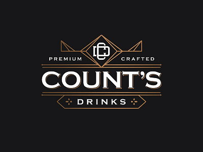 Count's drinks pt.1 count craft crown distillery drinks identity logo royal