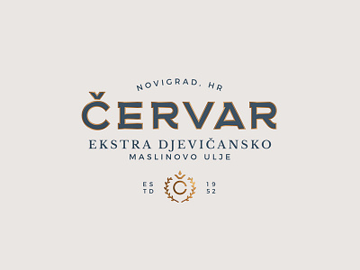 Červar pt.1 identity logo olive oil typography