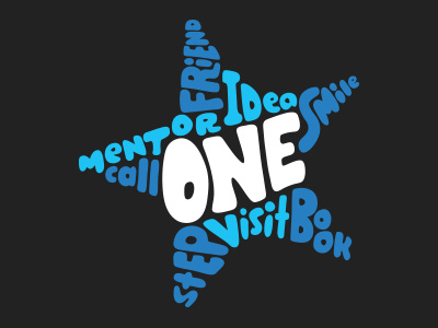 It only takes one.. book call friend idea mentor one smile star step visit