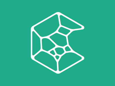 Crystaphase Logo Variations c lines mesh pattern voronoi