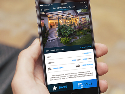 Luxury Real Estate App mockup real estate app ui ux