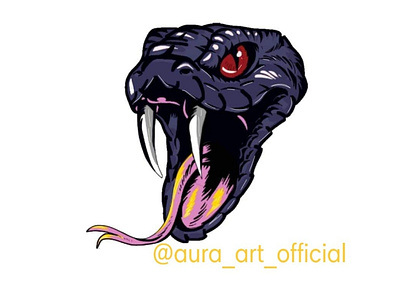 Purple Snake Head animation design graphic design illustration