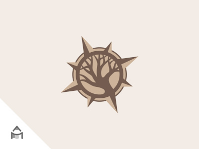 Wood Compass Custom Logo