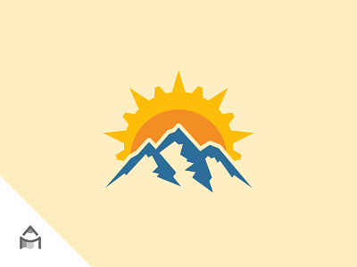 Mountain Sun Custom Logo