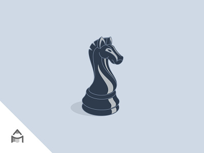 Chess Knight Custom Logo