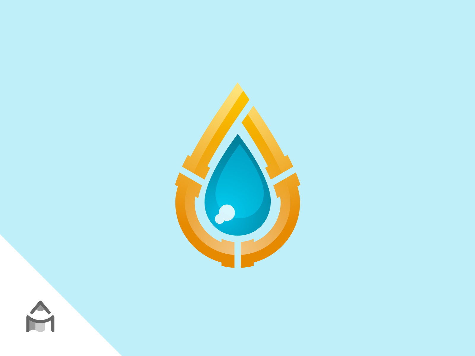 Pipeline Drop Custom Logo by Arte Miguel on Dribbble