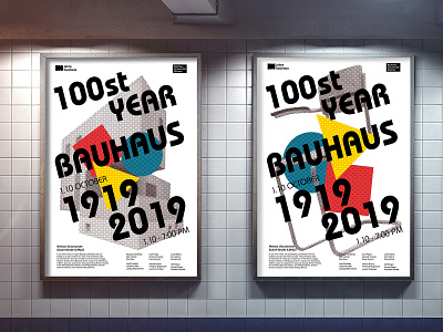 Bauhaus Poster Mockup artwoek color colors design designer designer portfolio portfolio poster poster art