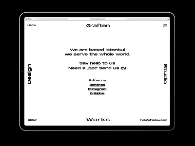 Graften Design Studio Works Web Site behance project black white design designer logo logo design logos portfolio