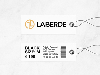 Laberde Label Tag basic branding design designer graphic illustration illustrator label labeltag logo style tag type vector white