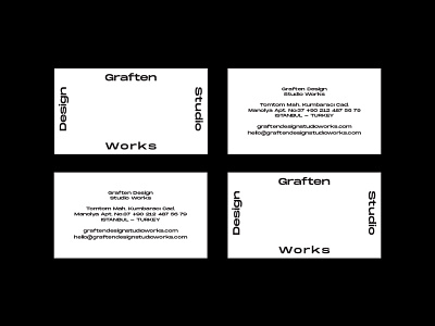 Graften Desing Studio Works Business Card basic basic agency basics branding business businesscard card design designer graphic logo style swiss swiss style type vector