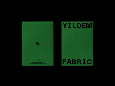 YILDEM FABRIC Envelope basic branding design designer edtorial graphic graphicdesigner logo style type typography vector