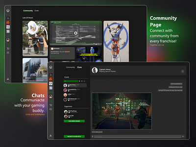 Proj 3 : Xbox Launcher/ Dekstop Application (Social)