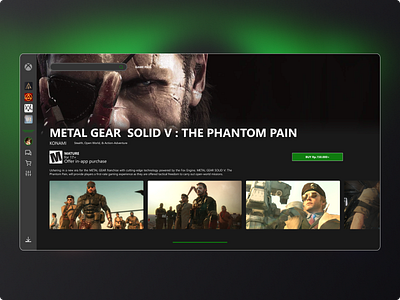 Proj 3 : Xbox Launcher/ Dekstop Application (Shop) branding design landing page shop ui ui design ux web design xbox