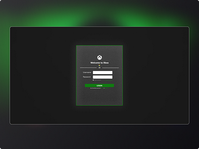 Proj 3 : Xbox Launcher/ Dekstop Application (Login Page)