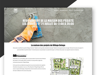 Village Delage estate onepage promotional ui ux website