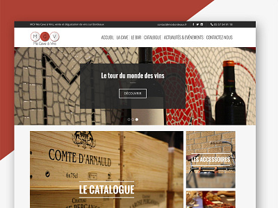 MCV - Ma Cave à Vins Bordeaux bordeaux french liquor shop ui ux website wine