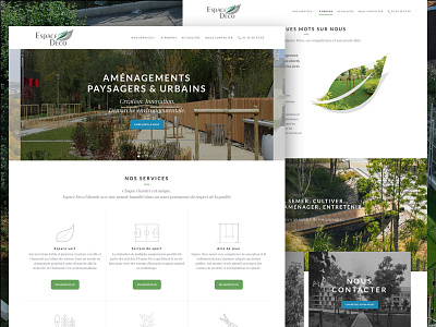 Espace Deco architect design green landscape ux webdesign website