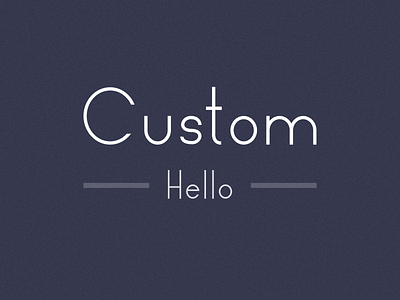 Custom Type clean custom font fun idea letters modern practice sans type