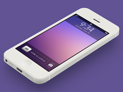 iOS 7 Lock Screen Concept