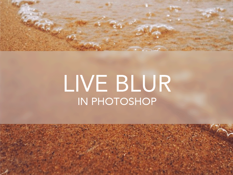 Live Blur (Free PSD)