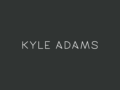 Kyle Adams Lettering custom lettering letters logo self