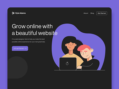 Kyle Adams Design Website business design illustraion redesign web web design web designer