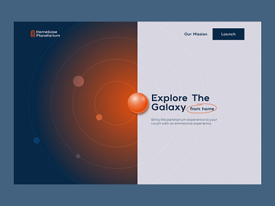 Homebase Planetarium Concept design space ui ui design uiux uxdesign web web design webdesign website