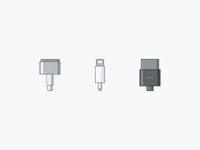 Cable&devices-icons by KongZZZ on Dribbble