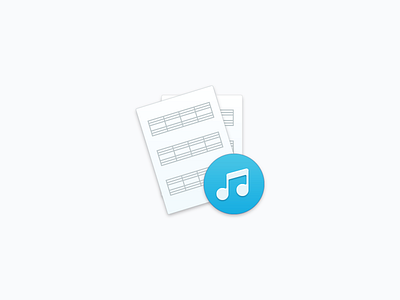 Sheet Music Icon app desktop icon mac music os x sheet yosemite