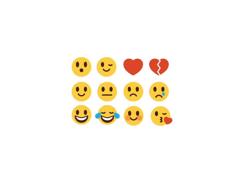Other Emoji emoji expressions happy sad icons illustrations love surprise