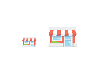 The Store icon illustration online shop store website