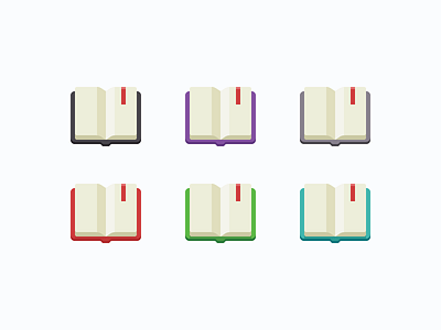 Open Notebooks books design iconography icons notebooks open set tools