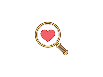 Focus on Icons focus handle heart icon magnifying glass observe