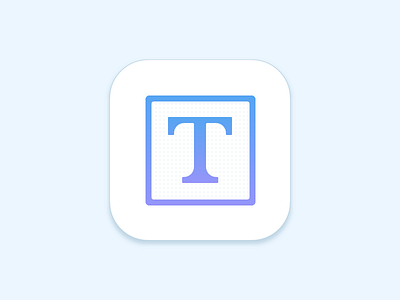 Text Icon app icon ios ios8 letter tap type ui