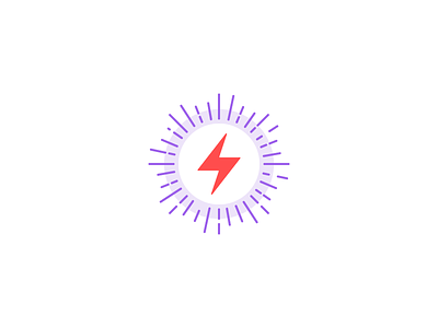 Make Powerful Icons electric glow icon lightening bolt power