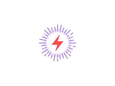 Make Powerful Icons electric glow icon lightening bolt power