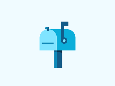 New Mail box email flag icon mail mailbox post web