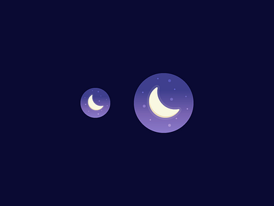 Nighttime App app apple watch dark glow icon moon night sky stars