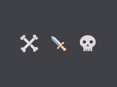 Pirates bones icon icons knife pirates skull web
