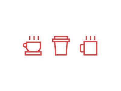 How Do You Like Your Coffee? coffee cup icons latte mug to go
