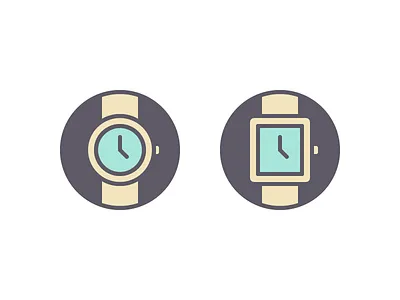 Which Watch? choose decision icons select set time ui watch