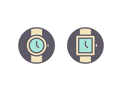 Which Watch? choose decision icons select set time ui watch