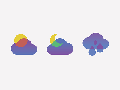 ModWeather Icons app cloud icons ios moon rain sun weather