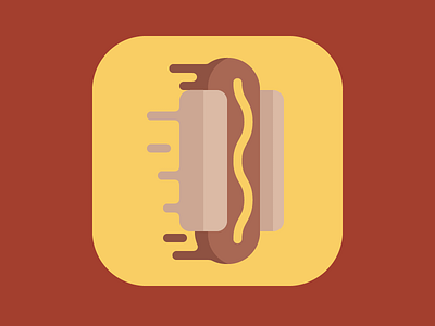 Dogs To Go bun delivery food hot dog icon ios mustard