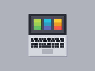 Program Icon colors digital icon keyboard laptop macbook program technology ui