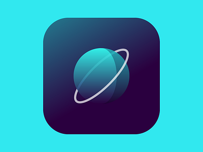 Deep Space future icon ios planet space ui