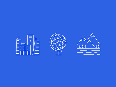 Global Locations city cityscape globe icons interface landscape ui web